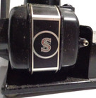 Vintage Singer Featherweight 221 Portable Sewing Machine Black Gold Works 3-110