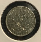 1965 France 1 2 Franc Coin     Large Legends     Marianne     Vintage Circulated