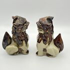 Vintage Foo Dog Figurines Guardian Lion Shi Komainu Planter Set 6    Repaired Tail