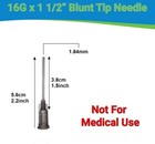 Blunt Tip Needles 16g X 1 1 2  - Luer Lock - 10 Pack - Dispense Glue  Oil  Ink
