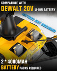 Cordless Snow Blower Compatible With Dewalt 20v Max Battery  2 X 20v Snow Throwe