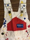 2t Vintage Oshkosh Bgosh Paint Splatter Denim Overalls Usa Made