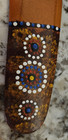 Aboriginal Boomerang Australia Hand Painted Dots Kangaroo Wood Folk Art 12 
