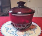 Htf Rare Tiffin Franciscan  madeira Ruby Rancho  7 3 4  Ice Bucket   Lid 1973-74