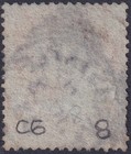 1855 C6 1d Red Brown Plate 8 Lc P14 Very Fine Used Late Barnstable Square  ij 
