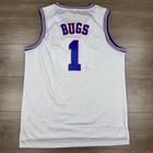 Tune Squad Bugs Bunny Mesh Jersey  1 Space Jam Basketball Adult Xxl White