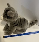 Animal Alley Toys R Us Gray Striped Cat Plush Kitten Tabby Kitty 5f5f499