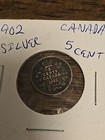 1902-h Canada 5 Cents Silver Edward Vii Toned World Coin
