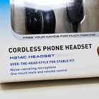 Plantronics M214c Cordless Phone Headset Black Noise Canceling - Works