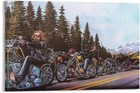 David Mann 5 Motorcycle Art Poster 24x36in Unframed Biker Wall Art Print