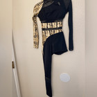 Weissman Elite Dance Costume Unitard Jazz Acro Beat Mt11165 Snake Print Mc