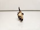 Hagen Renaker Miniature Mini Ceramic Siamese Stalking Papa Cat Kitten Figurine