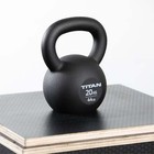 Titan Fitness 20 Kg Cast Iron Kettlebell  Single Piece Casting  Kg And Lb