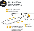 Outdoor Edge 3 5  Razorsafe Replacement Knife Blades  6 Pieces