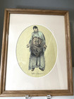 Native American Shawnee Indian Original Wall Art Bear Dreamer Artist Signed Vtg