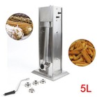Heavy Duty 5l Commercial Manual Churro Maker Machine Restaurant 4 Nozzles Usa
