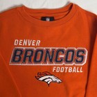 Nfl Team Apparel Denver Broncos Youth Crewneck Sweatshirt M