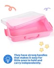 2 Pcs Sand Tray Sensory Bin With Lid And Handle  Portable Sensory Sandbox Con   