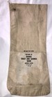 Vintage Harris Bank Of Chicago Money Bag Canvas Cloth Large