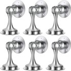 Magnetic Door Stopper  Stainless Steel  No Drill  3m Adhesive  Strong Hold  6 Pa