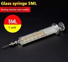 Glass Syringe 5ml With Metal Needle Special Welding Oil Container High Quality 