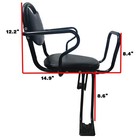 Rear Kid s Bike Seat rear Child Bike Seat rear Mount Bike Seat With Armrests    