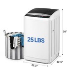 25 Lbs Full Auto Washing Machine Washer And Dryer Combo Built-in Drain Pump