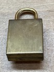 Brass Padlock Desk Thermometer Marked Frisy Germany Vtg