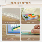 8 X 10 Photo Storage Box 6 Pack Scrapbook Papers Containers Plastic Organizers