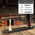 Outlaw Revolver Replica With Stand   Includes Display Stand   Authentic Replica