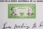 1970s Guatemala    homenaje A Le  n Bilak    Signed Philatelic Card     Autograph
