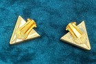 Vintage Ges Gesch Collar Tips Gold Tone