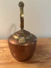 Vintage Hammered Copper And Brass Small Tea Pot kettle