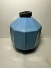 Antique D s White Milk Glass And Blue  10 Sided Lightning Rod Ball