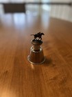 Blanton   s Bourbon Whiskey Cork Bottle Stopper Race Horse Jockey Letter    l   