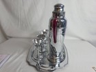 Vintage Chrome Martini Shaker Tray And Globes