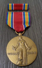 Vtg World War Ii Ww2 Us Army Military 1941     1945 Campaign Service Victory Medal