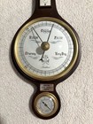 Vtg Sears 6520 Banjo Barometer Style Weather Station Thermometer Hygrometer Read