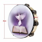 Tambourine Musical Hand Instrument Mexican Double Row Percussion Church Pandero