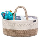 Baby Diaper Caddy Organizer  Portable Nursery Storage Basket With Changeable 