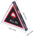 2pcs Dealer Button - Black White Double Layer All In Button - Acrylic Poker
