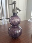 Htf Vtg 11  Double Bubble Purple Glass G-68 Soda Reconquista Faux Seltzer Bottle