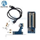 Pci-e Express X1 To Dual Pci Riser Extend Adapter Card With Usb 3 0 Cable