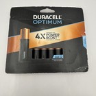 Lot Of 2  Duracell Optimum Aa12 Alkaline Batteries 12 Pack Black New Sealed
