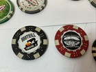 Lot Of 34  Las Vegas Nevada Casino Souvenir Heavy Clay Poker Chips 2 Tombstone