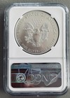 2019 Ngc Ms70  1 American Silver Eagle - First Day Of Issue - Blue 1st Label