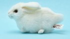 Hansa Rabbit Plush 16cm White Realistic Stuffed Animal Bh5823