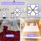 3pcs Adjustable Bed Sheet Holder Straps Crisscross Suspenders Grippers King Full