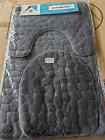 3piece Set Plush Memory Foam Bathroom Contour Mat Bath Rug Lid Cover 