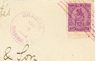 Honduras Sc 187 single Frank -gracias Honduras C a -abr 12 1912 1922 -to Usa-via